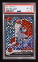 Ja'Marr Chase 2021 Panini Mosaic Mosaic Reactive Blue #247 DEB RC (PSA 10) at PristineAuction.com