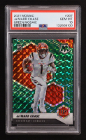 Ja'Marr Chase 2021 Panini Mosaic Mosaic Green #307 RC (PSA 10) at PristineAuction.com