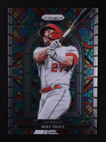 Mike Trout 2022 Panini Prizm Stained Glass #5 at PristineAuction.com