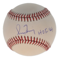 Greg Maddux Signed OML Baseball Inscribed "HOF 14" (Beckett) at PristineAuction.com