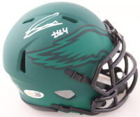 Andrew Mukuba Signed Eagles Rave Alternate Speed Mini Helmet (JSA) at PristineAuction.com