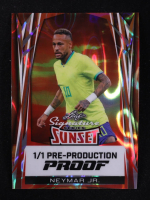 Neymar Jr. Leaf Signature Series Sunset Lava Pre-Production Proof #NNO #1/1 at PristineAuction.com