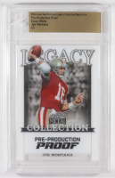 Joe Montana 2024 Leaf Joe Montana Legacy Base Auto Pre-Production Proof Clear White #NNO #1/1 (Leaf) at PristineAuction.com