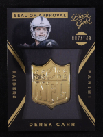 Derek Carr 2015 Panini Black Gold NFL Seal of Approval #SOA32 #7/149 at PristineAuction.com