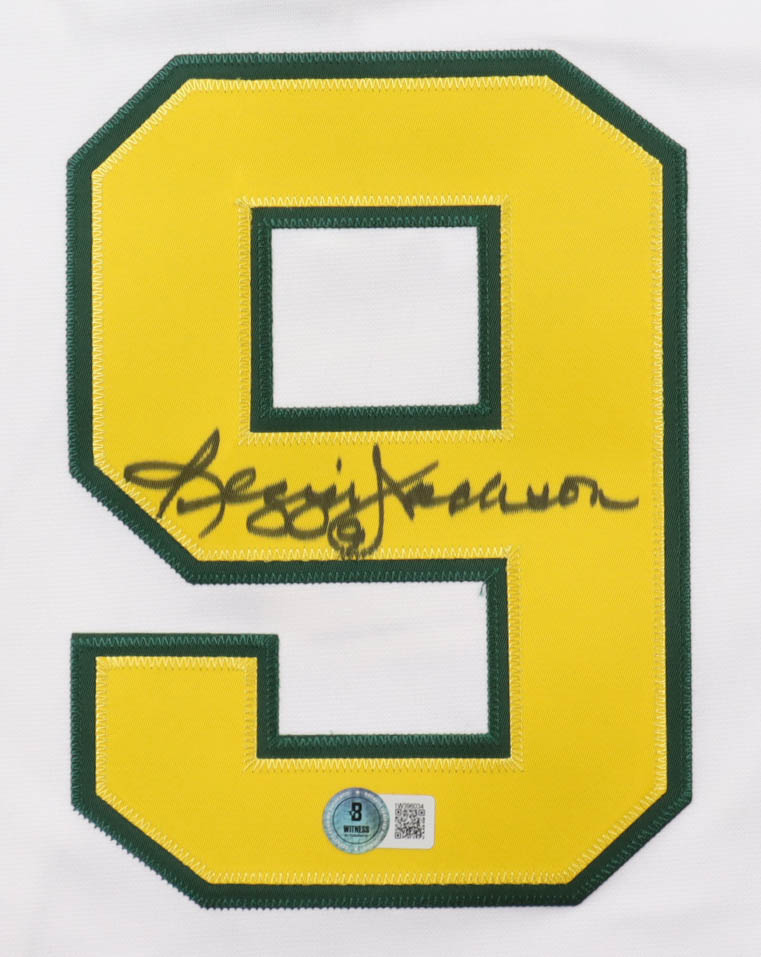 Reggie Jackson Signed Athletics Mitchell & Ness Authentic Jersey (Beckett) at PristineAuction.com Reggie Jackson Signed Athletics Mitchell & Ness Authentic Jersey (Beckett) at PristineAuction.com