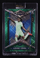 Lamine Yamal 2024 Wild Card Alumination Green and Blue Crosshatch #LY10 RC #3/20 at PristineAuction.com