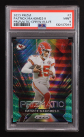 Patrick Mahomes II 2023 Panini Prizm Prizmatic Prizms Green Wave #2 (PSA 9) at PristineAuction.com