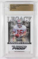 Joe Montana 2024 Leaf Joe Montana Legacy Base Auto Pre-Production Proof Clear White #NNO #1/1 (Leaf) at PristineAuction.com