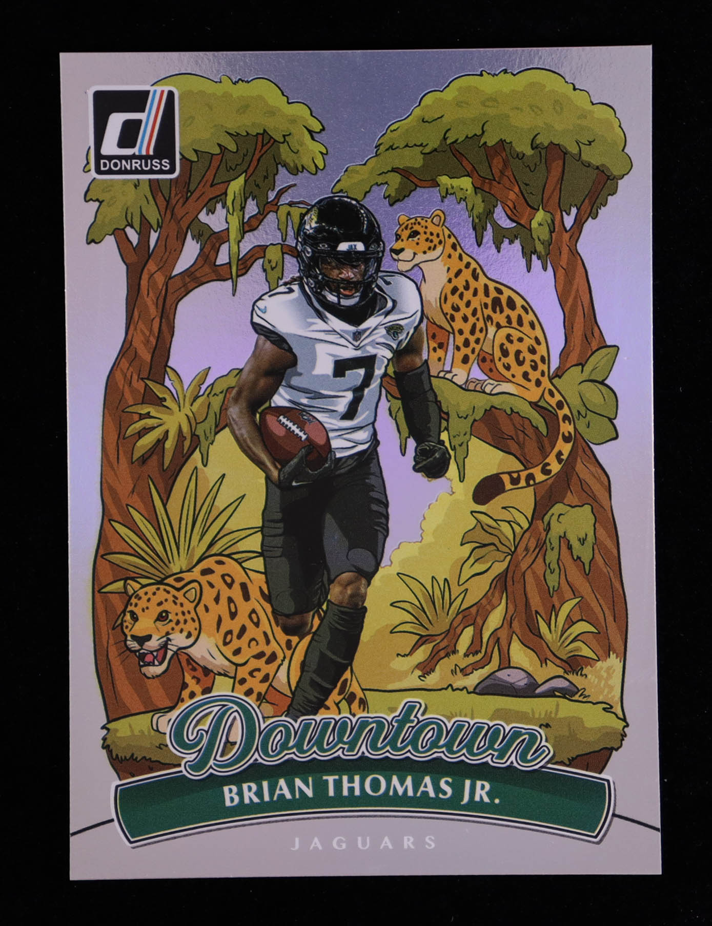 Brian Thomas Jr. 2025 Panini Donruss Downtown #2 at PristineAuction.com Brian Thomas Jr. 2025 Panini Donruss Downtown #2 at PristineAuction.com