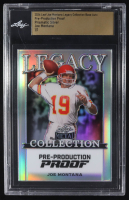 Joe Montana 2024 Leaf Joe Montana Legacy Base Auto Pre-Production Proof Prismatic Silver #NNO #1/1 (Leaf) at PristineAuction.com