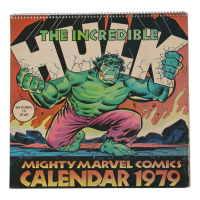 1979 "The Incredible Hulk" Marvel Art Calendar at PristineAuction.com