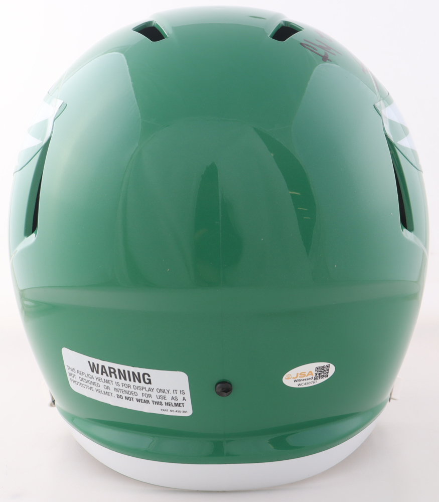 Andrew Mukuba Signed Eagles Full-Size Throwback Speed Helmet Inscribed "Fly Eagles Fly!!" (JSA) at PristineAuction.com Andrew Mukuba Signed Eagles Full-Size Throwback Speed Helmet Inscribed "Fly Eagles Fly!!" (JSA) at PristineAuction.com