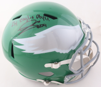 Andrew Mukuba Signed Eagles Full-Size Throwback Speed Helmet Inscribed "Fly Eagles Fly!!" (JSA) at PristineAuction.com