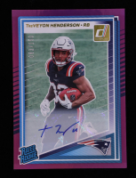 Treveyon Henderson 2025 Rated Rookies Autographs Press Proof Purple #332 RC #083/150 at PristineAuction.com