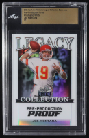 Joe Montana 2024 Leaf Joe Montana Legacy Base Auto Pre-Production Proof Prismatic White #NNO #1/1 (Leaf) at PristineAuction.com