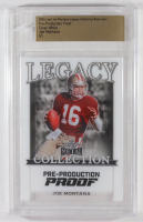 Joe Montana 2024 Leaf Joe Montana Legacy Base Auto Pre-Production Proof Clear White #NNO #1/1 (Leaf) at PristineAuction.com