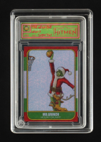 Mr. Grinch "Mean-7 The Mean One" 2024 The Case Hitmen Custom Art Card #263 #1/1 with (2) Custom Coins & Display Box at PristineAuction.com
