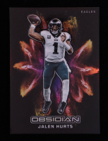 Jalen Hurts 2023 Panini Obsidian Black Color Blast #23 at PristineAuction.com