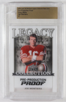 Joe Montana 2024 Leaf Joe Montana Legacy Base Auto Pre-Production Proof Clear White #NNO #1/1 (Leaf) at PristineAuction.com