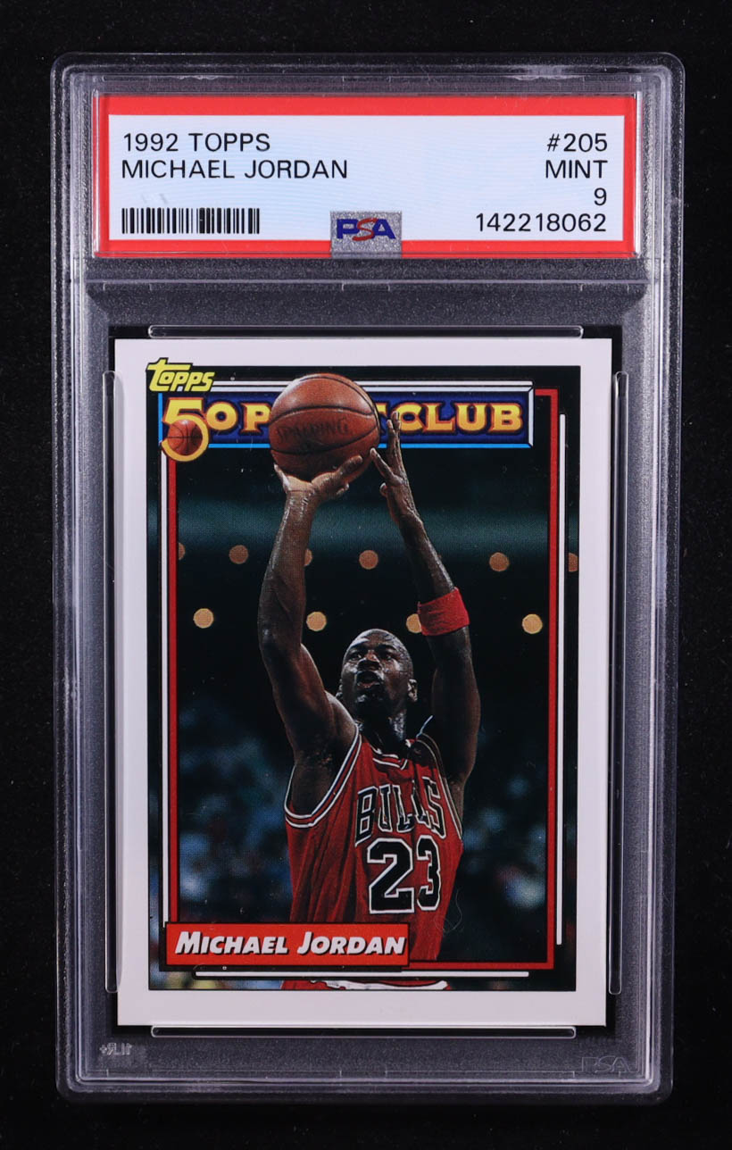 Michael Jordan 1992-93 Topps #205 50P (PSA 9) at PristineAuction.com Michael Jordan 1992-93 Topps #205 50P (PSA 9) at PristineAuction.com