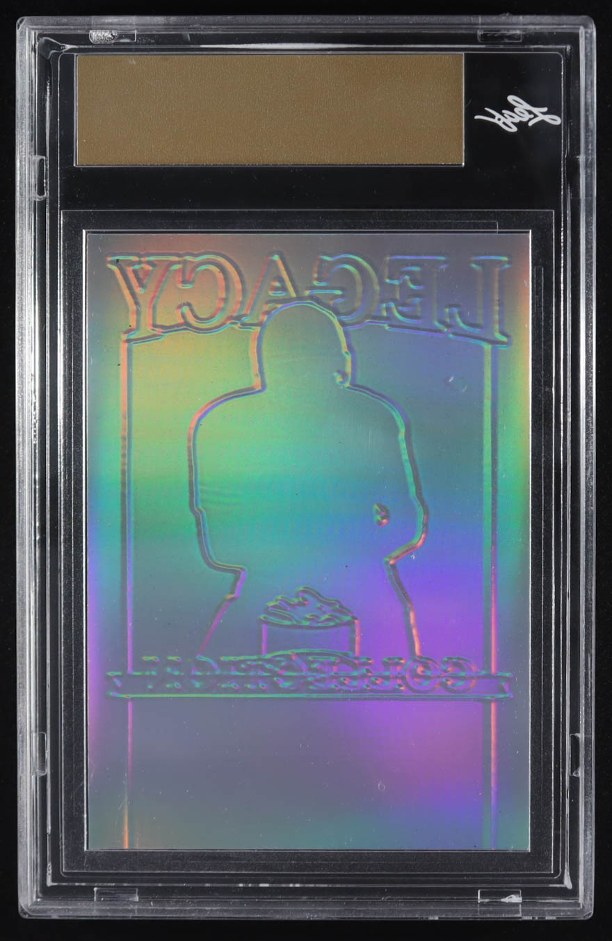 Joe Montana 2024 Leaf Joe Montana Legacy Base Auto Pre-Production Proof Prismatic Green #NNO #1/1 (Leaf) at PristineAuction.com Joe Montana 2024 Leaf Joe Montana Legacy Base Auto Pre-Production Proof Prismatic Green #NNO #1/1 (Leaf) at PristineAuction.com