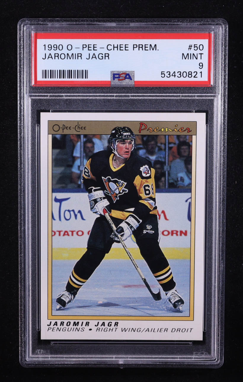 Jaromir Jagr 1990-91 OPC Premier #50 RC (PSA 9) at PristineAuction.com Jaromir Jagr 1990-91 OPC Premier #50 RC (PSA 9) at PristineAuction.com
