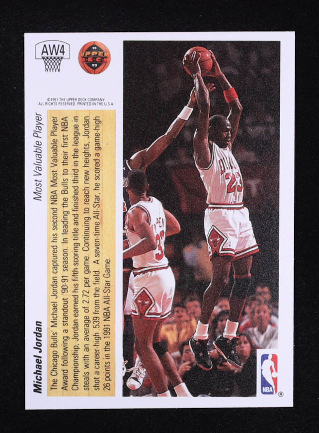 Michael Jordan 1991-92 Upper Deck Award Winner Holograms #AW4 / MVP at PristineAuction.com Michael Jordan 1991-92 Upper Deck Award Winner Holograms #AW4 / MVP at PristineAuction.com