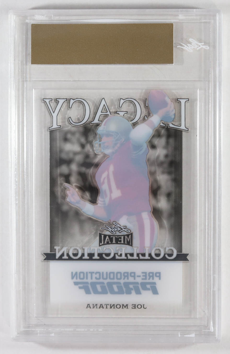 Joe Montana 2024 Leaf Joe Montana Legacy Base Auto Pre-Production Proof Clear #NNO #1/1 (Leaf) at PristineAuction.com Joe Montana 2024 Leaf Joe Montana Legacy Base Auto Pre-Production Proof Clear #NNO #1/1 (Leaf) at PristineAuction.com