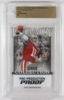Joe Montana 2024 Leaf Joe Montana Legacy Base Auto Pre-Production Proof Clear #NNO #1/1 (Leaf) at PristineAuction.com