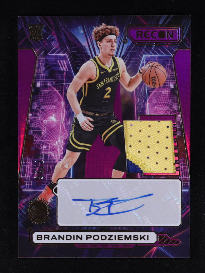 Brandin Podziemksi 2023-24 Panini Recon Novice Patch Autographs Purple #30 #07/25 RC at PristineAuction.com Brandin Podziemksi 2023-24 Panini Recon Novice Patch Autographs Purple #30 #07/25 RC at PristineAuction.com