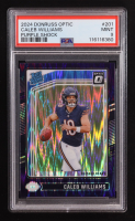 Caleb Williams 2024 Donruss Optic Purple Shock #201 RR RC (PSA 9) at PristineAuction.com