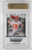 Joe Montana 2024 Leaf Joe Montana Legacy Base Auto Pre-Production Proof Clear White #NNO #1/1 (Leaf) at PristineAuction.com