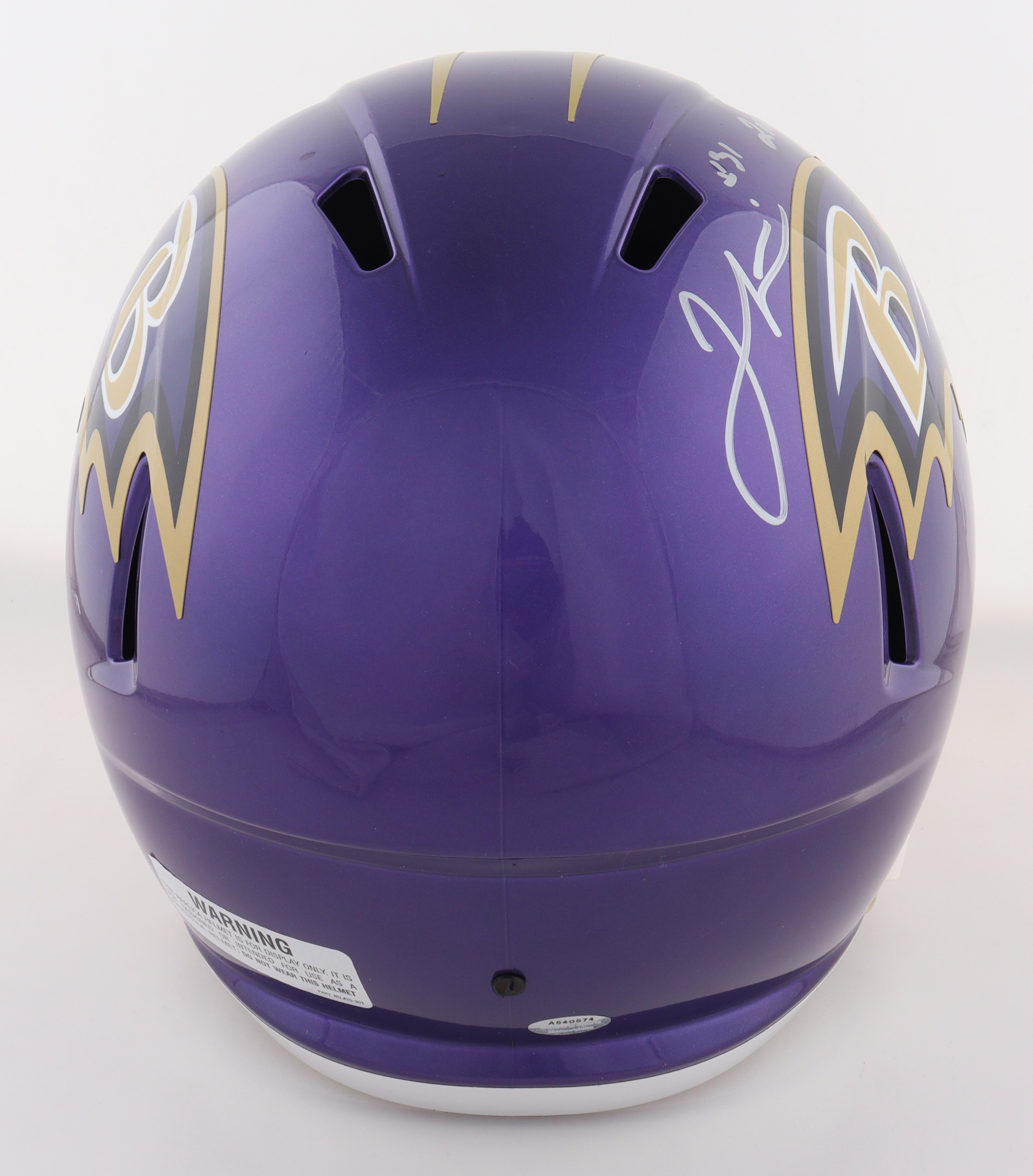 Jamal Lewis Signed Ravens Full-Size Speed Helmet Inscribed "2,066 Yds 2003" (Schwartz) at PristineAuction.com Jamal Lewis Signed Ravens Full-Size Speed Helmet Inscribed "2,066 Yds 2003" (Schwartz) at PristineAuction.com