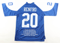 Mel Renfro Signed Career Highlight Stat Jersey Inscribed "HOF 96" (JSA) at PristineAuction.com
