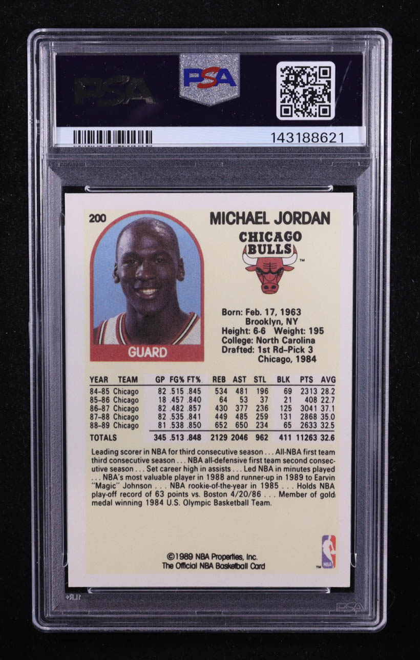 Michael Jordan 1989-90 Hoops #200 (PSA 9) at PristineAuction.com Michael Jordan 1989-90 Hoops #200 (PSA 9) at PristineAuction.com