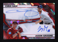 Chris Sale / Jason Groome 2017 Bowman's Best Dual Autographs Atomic Refractors #BDASG #05/10 at PristineAuction.com