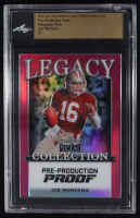 Joe Montana 2024 Leaf Joe Montana Legacy Base Auto Pre-Production Proof Prismatic Pink #NNO #1/1 (Leaf) at PristineAuction.com