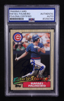 Rafael Palmeiro Signed 1987 Topps #634 RC (PSA) at PristineAuction.com