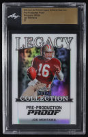 Joe Montana 2024 Leaf Joe Montana Legacy Base Auto Pre-Production Proof Prismatic White #NNO #1/1 (Leaf) at PristineAuction.com