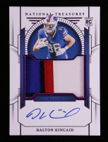 Dalton Kincaid 2023 Panini National Treasures Rookie Patch Autographs #162 RC #09/49 at PristineAuction.com