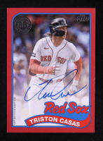Triston Casas 2024 Topps '89 Topps Autographs Red #89BA2TC S2 #04/25 at PristineAuction.com