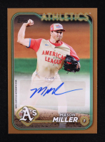 Mason Miller 2024 Topps Update '24 MLB All-Star Game Autographs Gold #ASGAMM #32/50 at PristineAuction.com