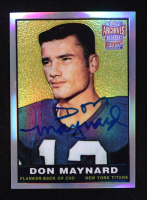 Don Maynard 2001 Topps Archives Reserve Rookie Reprint Autographs #ARADM at PristineAuction.com