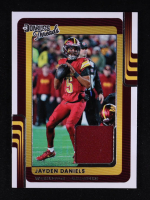 Jayden Daniels 2025 Donruss Threads #40 at PristineAuction.com
