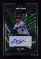Matt Shaw 2024 Wild Card Metallix Autographs Wild Light Green Lazer #WMLAMS #4/6 RC at PristineAuction.com