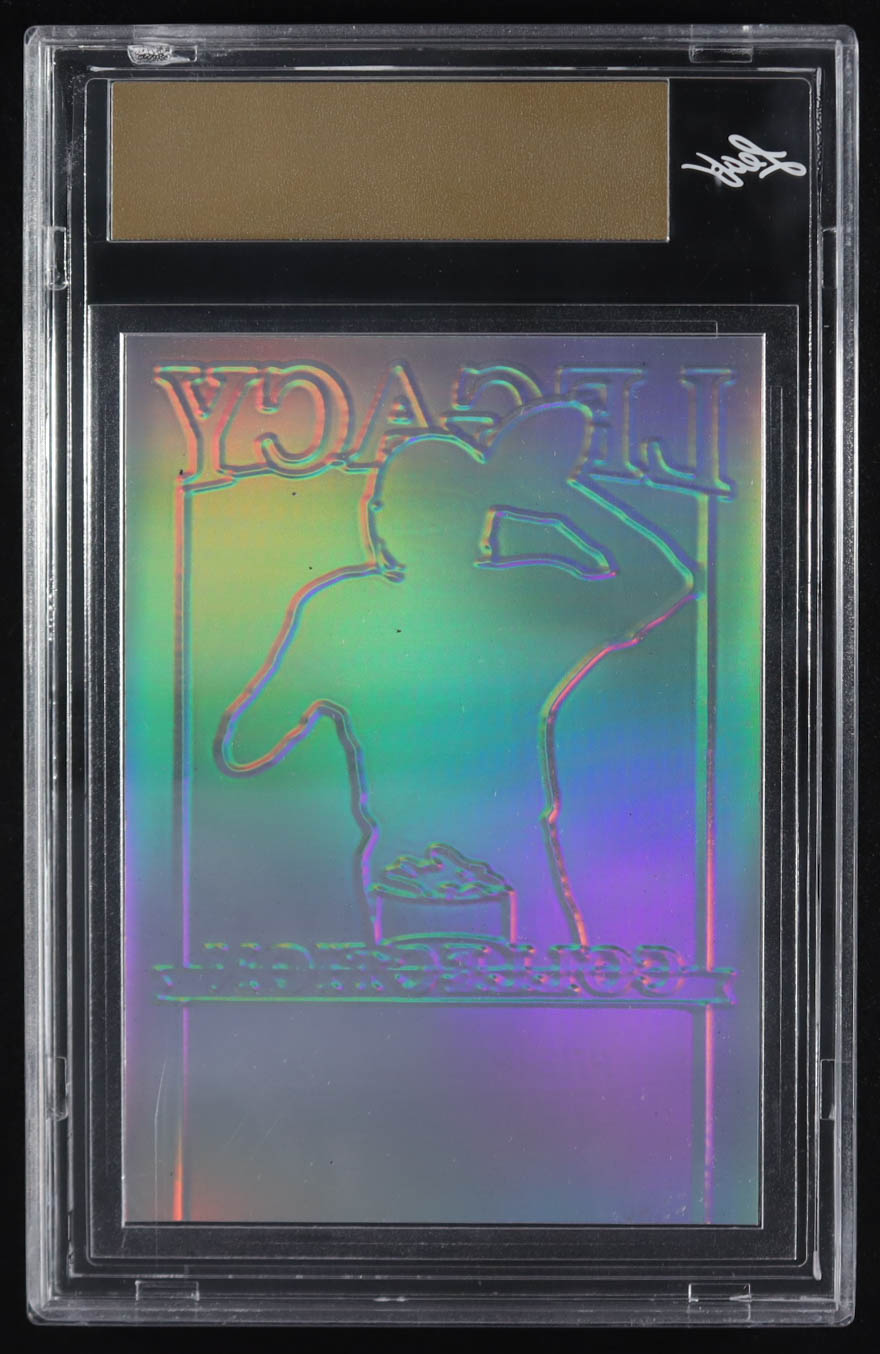 Joe Montana 2024 Leaf Joe Montana Legacy Base Auto Pre-Production Proof Prismatic Gold #NNO #1/1 (Leaf) at PristineAuction.com Joe Montana 2024 Leaf Joe Montana Legacy Base Auto Pre-Production Proof Prismatic Gold #NNO #1/1 (Leaf) at PristineAuction.com