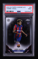 Lamine Yamal 2023-24 Topps Chrome UEFA Club Competitions #64 RC (PSA 9) at PristineAuction.com