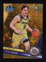 Tyler Kolek 2023-24 Bowman Chrome University Gold Shimmer Refractors #50 RC #47/50 at PristineAuction.com