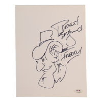 Robert Englund Signed 8x10 Hand-Drawn Sketch Inscribed "Freddy" (PSA) at PristineAuction.com