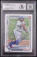 Vladimir Guerrero Jr. Signed 2021 Bowman #73 (BGS | Auto Grade 10) at PristineAuction.com